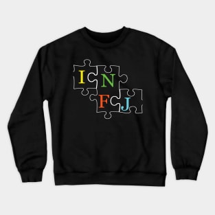 INFJ Puzzle - Typography Design Crewneck Sweatshirt